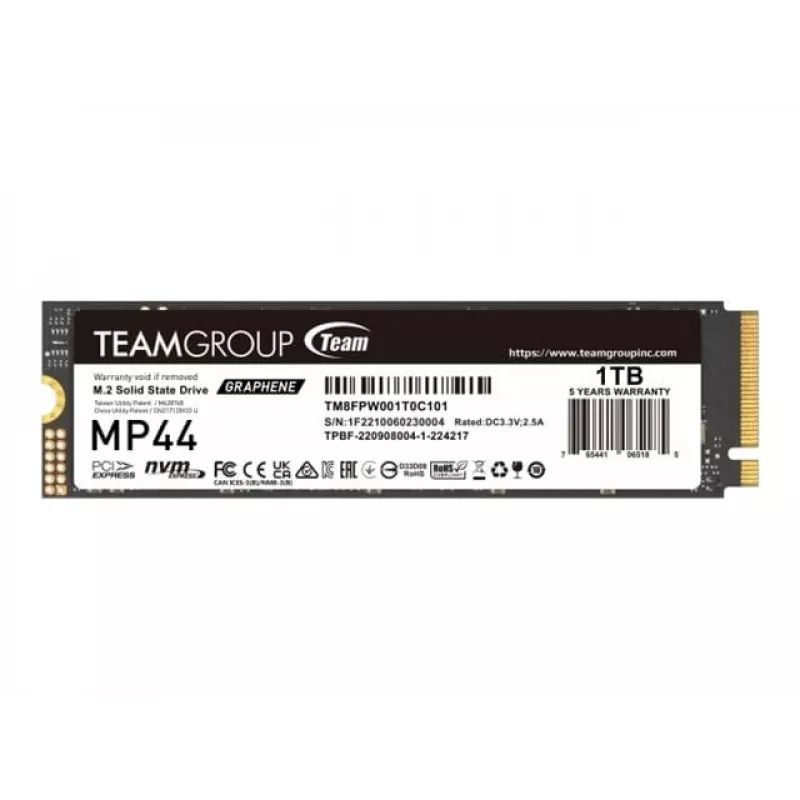 Team Group MP44 - SSD - 1 TB - Interno - M.2 2280 - PCIe 4.0 x4 (NVMe)