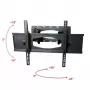 ART AR-65 soporte de TV de mesa para pantallas planas 2,03 M (80) negro pared