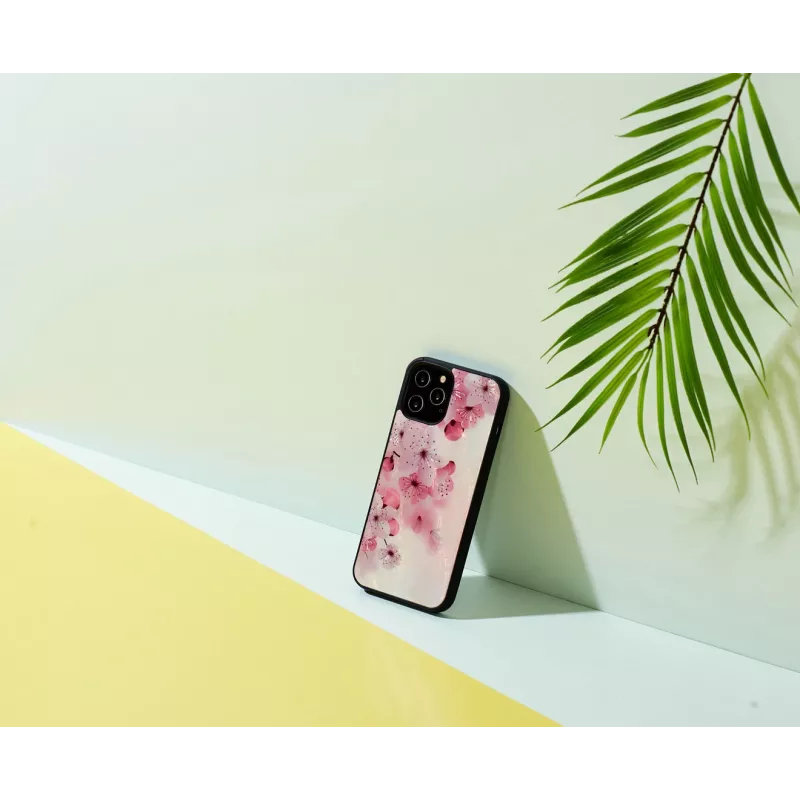 Funda protectora iKins para Apple iPhone 12 Pro Max — diseño de flores de cerezo