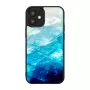 Funda protectora iKins para Apple iPhone 12 mini — blue lake con detalles negros