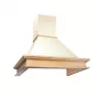 AKPO WK-4 Rustica 60 campana extractora de pared tipo chimenea, 60 cm, LED, beige / madera