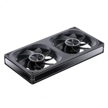 Jonsbo ZA-240 Infinity Mirror ventilador ARGB PWM de aspas invertidas, 240 mm, negro
