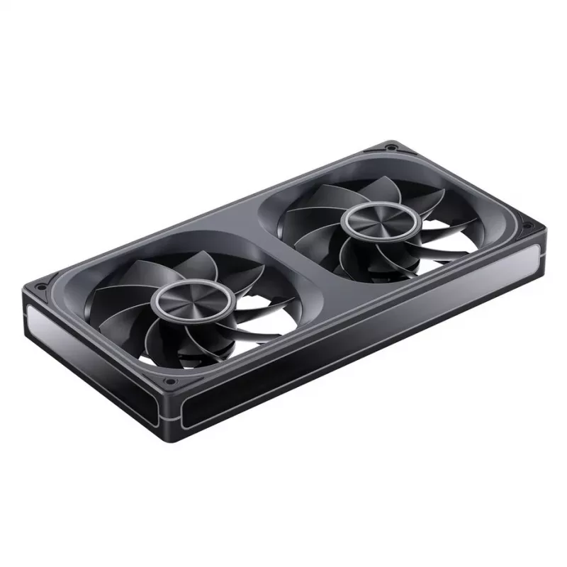Jonsbo ZA-240 Infinity Mirror ventilador ARGB PWM de aspas invertidas, 240 mm, negro