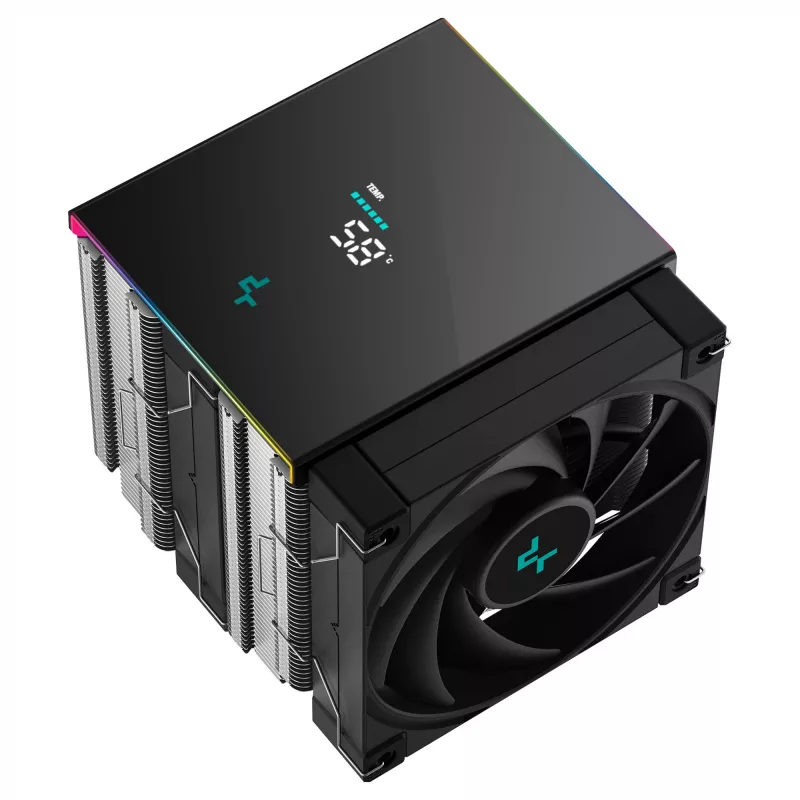 DeepCool AK620 Digital SE disipador de aire para CPU, Intel/AMD, LGA1700/LGA1200/AM4/AM5, 120 mm, negro