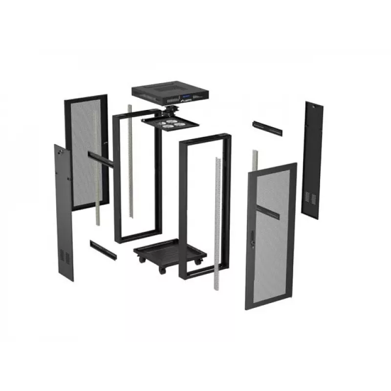 Armario rack LANBERG FF01-6624-23BL 24U autoportante 19