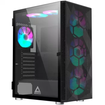 MONTECH X3 X3MESH-BK Caja semitorre negra Mesh Caja para PC