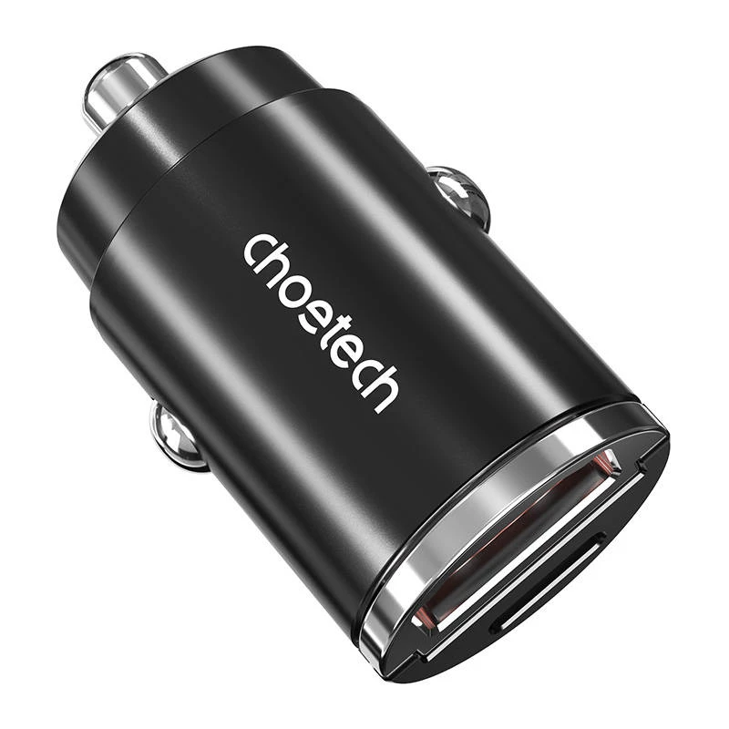 Cargador USB-C/USB-A CHOETECH TC0006 30 W – compatible con QC3.0 y PD3.0