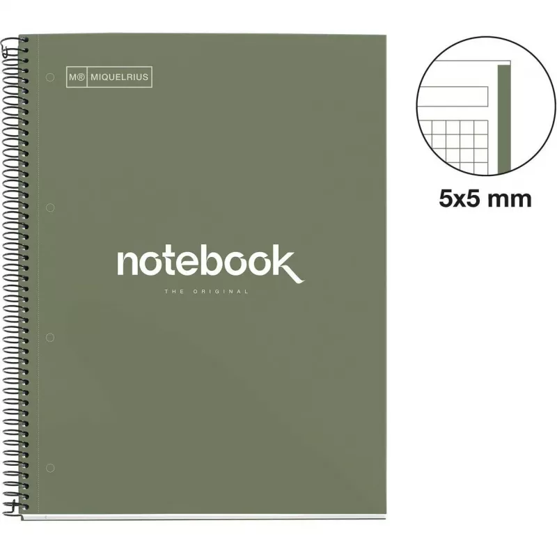 Cuaderno College MIQUELRIUS Emotions 1 cuadriculado DIN A4 con margen interior (A460459)