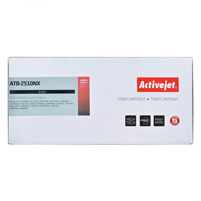 Tóner ActiveJet ATB-2510NX negro 3000 páginas para Brother TN2510XL compatible