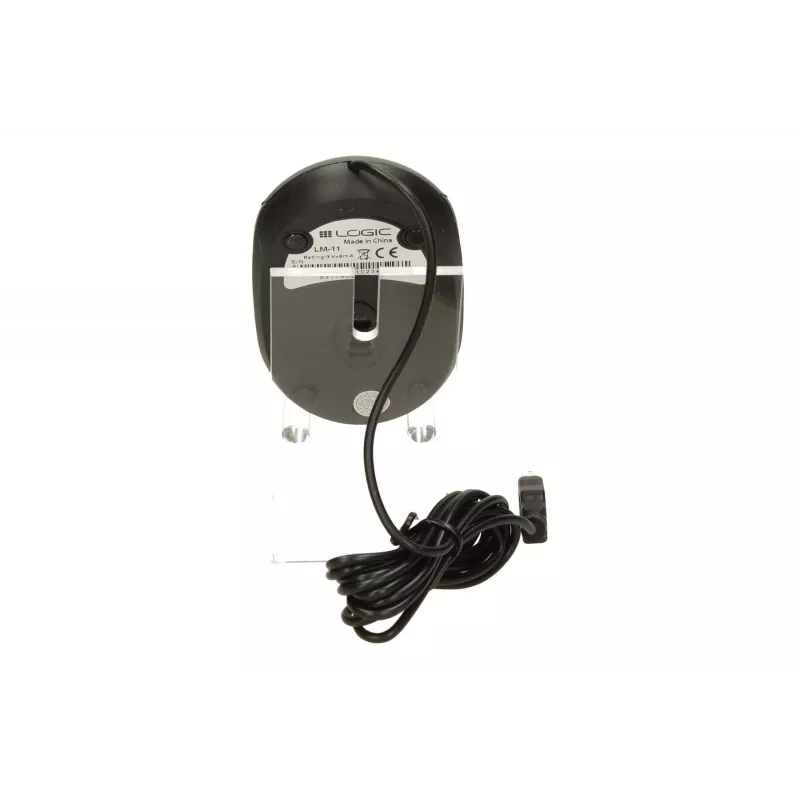 Logic Lm-11 - Ratón - óptico - con cable - USB - negro