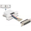 DELOCK D-Sub 25 polos conector hembra a conector hembra RJ12 set de montaje, blanco