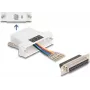 DELOCK D-Sub 25 polos conector hembra a conector hembra RJ12 set de montaje, blanco