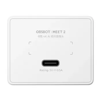 Webcam Obsbot Meet 2 blanca — 1080p, 30 fps, conexión USB