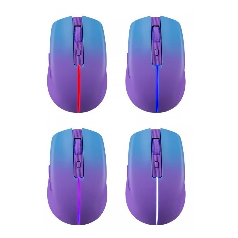 Ratón DEFENDER MYSTERY MM-301 RF+BT LILA 1600dpi 6T
