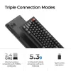 Teclado mecánico Keychron V3 Ultra 8K – QWERTY, Bluetooth y cable, RGB, negro