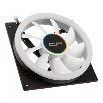 Ventilador Cryorig Crona X 120 mm, blanco — 400–1700 rpm, 60,6 CFM, 2,65 mmH2O
