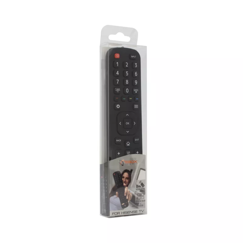 Mando a distancia SBOX RC-01405 compatible con varios modelos de TV Hisense