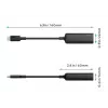 Adaptador Ethernet Aukey CB-A30 USB‑C a Gigabit RJ45 10/100/1000 Mbps, USB 3.0, aluminio, indicadores LED