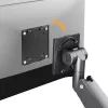 Maclean MC-968 Soporte de monitor de doble brazo con muelle de gas 17-57 27 kg Carga pesada Estable Totalmente articulado Soporte Máx VESA 200x200