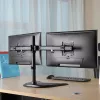 HAGOR HA FS - set de montaje (soporte de mesa) - para 2 pantallas LCD - negro - tamaño de pantalla: 38-68 cm (15-27