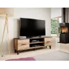 Soporte de TV Cama LOTTA 160 2D2K roble wotan/negro mate