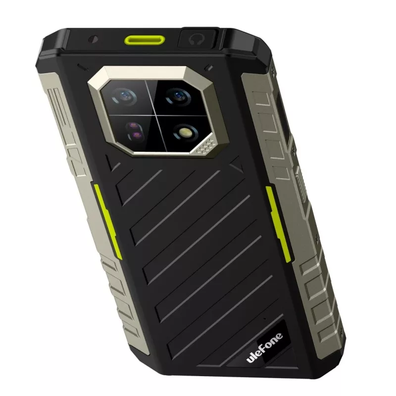Smartphone robusto UleFone Armor 22 4G, 9 GB RAM, 128 GB almacenamiento, IP69K, Verde