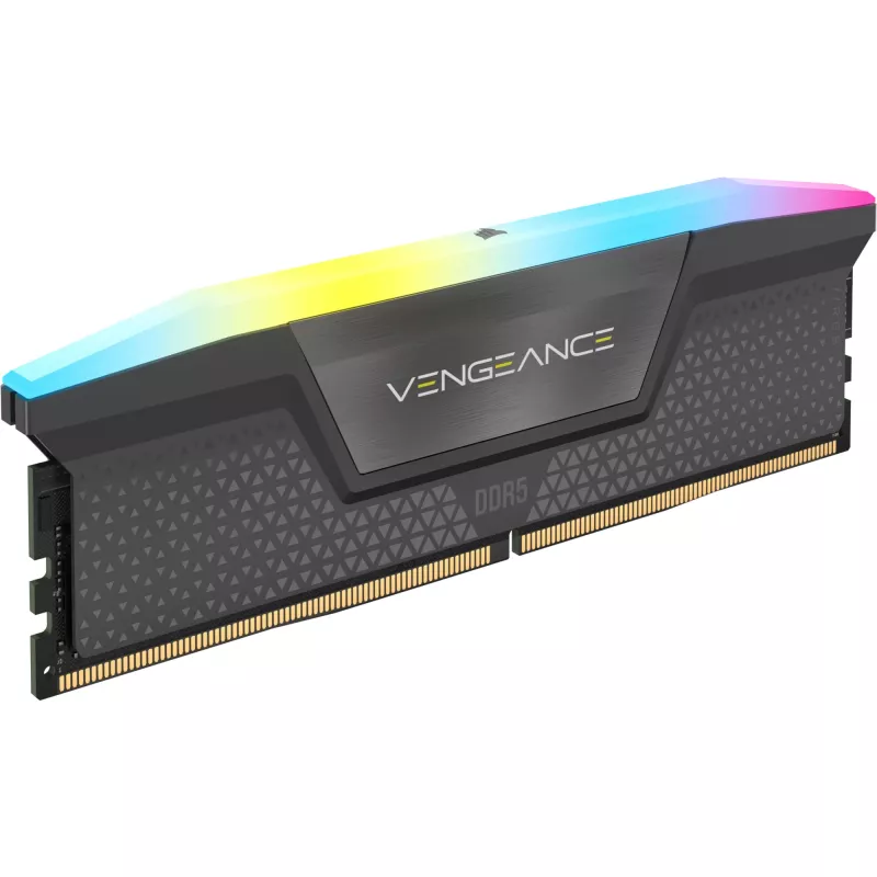 DIMM 64 GB DDR5-6000 (4x 16 GB) Quad-Kit, Memoria RAM negra, CMH64GX5M4B6000C36, Vengeance RGB, INTEL XMP