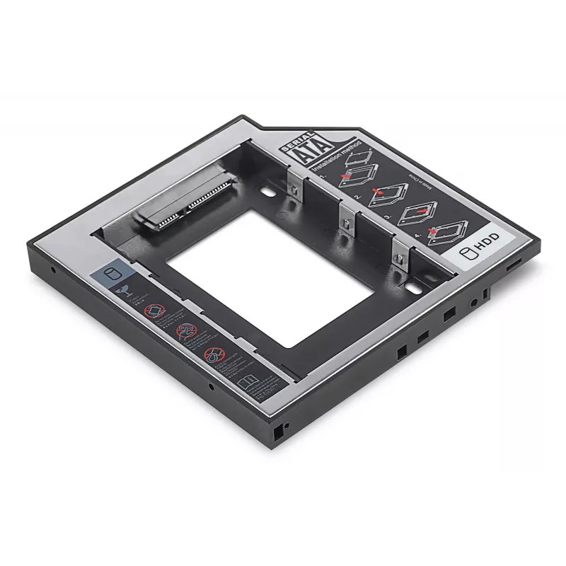 Marco de montaje SSD / HDD CD / DVD / Blu-ray SATA a SATA III 12,7 mm