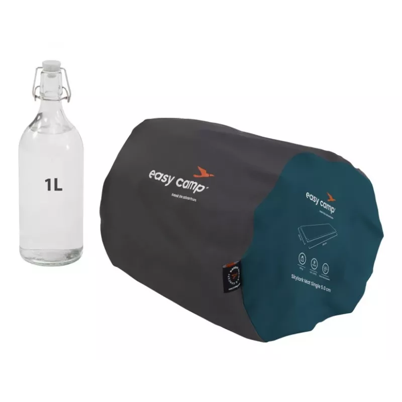 Esterilla individual Easy Camp Skylark Mat 5,0 cm – poliéster, 2000×600×50 mm, Azul
