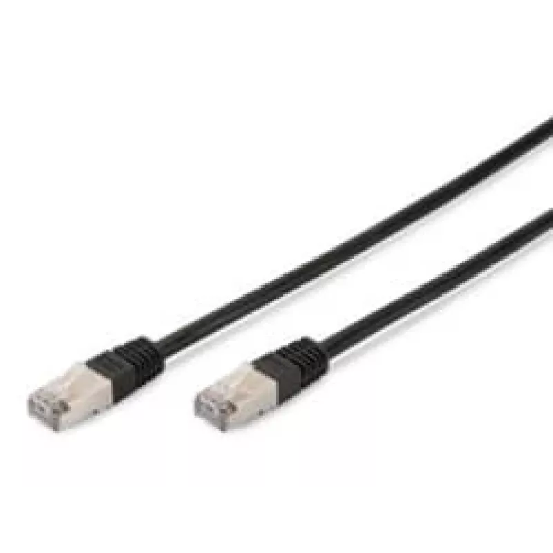 Cable de red Digitus CAT 5e SF/UTP cable de parcheo negro 3m