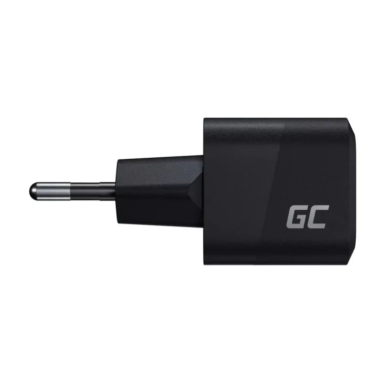 Cargador para dispositivos móviles Green Cell CHARGC06, USB-C 33W, Quick Charge 3.0, entrada AC 100–240V, negro