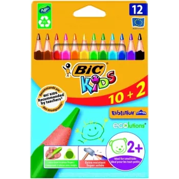 Lápices de colores BIC CEV.TRIANG.CBW 10+2 EU 12 lápices de colores, 214842