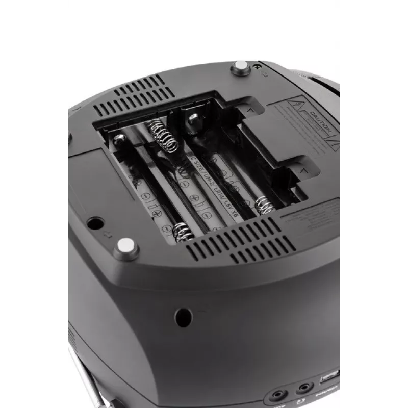 Reproductor de radio JVC RC-E444B negro con reproductor de CD y sintonizador FM