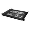 Estante para rack LogiLink - negro, RAL 9005 - 1U - 48,3 cm (19 pulgadas)