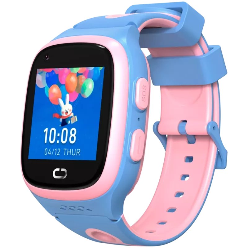 Reloj infantil Canyon ZEFIR KW-49 E-SIM 4G GPS WiFi vídeo música juegos aprender inglés, rosa y azul