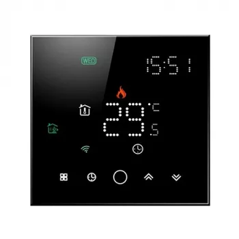 TUYA termostato WiFi programable, negro