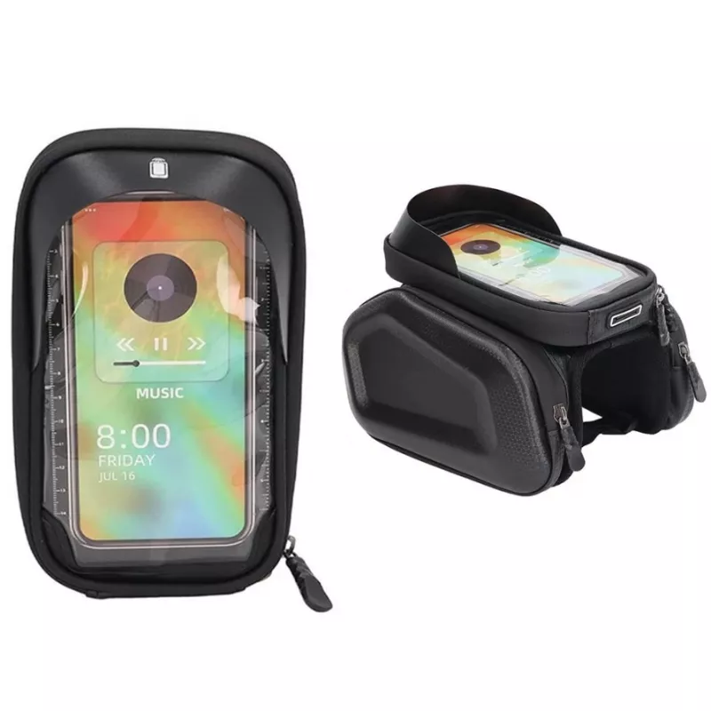 Bolsa de bicicleta Extralink, bolsa de cuadro impermeable con funda para móvil