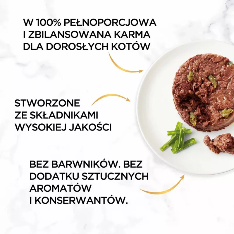 GOURMET GOLD - paté sabroso con cordero y judías verdes 85 g