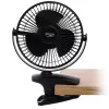 Ventilador de mesa con clip recargable Adler | AD 7342 | Ventilador de mesa | Negro | Diámetro 15,5 cm | Número de velocidades 3 | Oscilación | 5 W