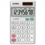 Calculadora sencilla Casio SL-305ECO de bolsillo plateada blanca