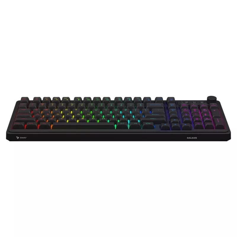 Teclado gaming Savio Galaxis USB QWERTY US inglés negro
