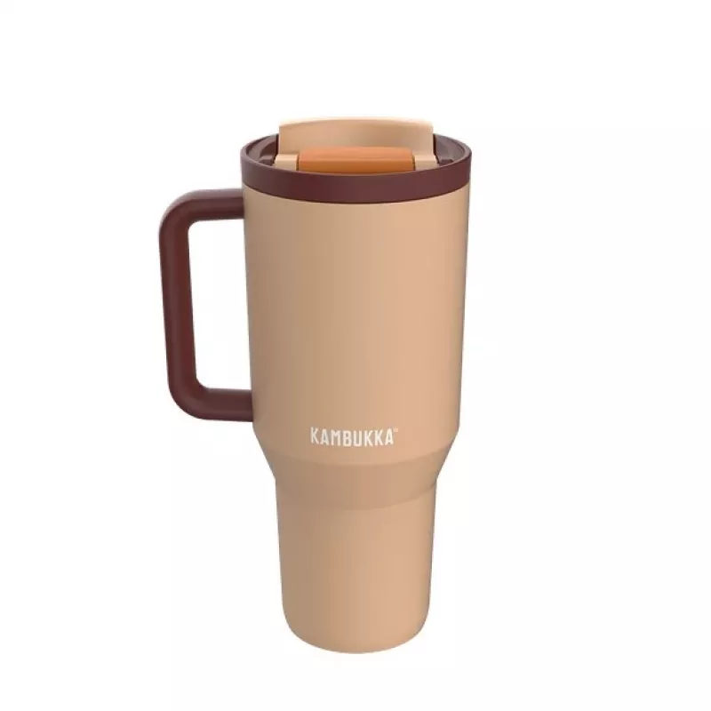 Vaso térmico con pajita telescópica Kambukka Rio Tumbler 950 ml Almond Dream