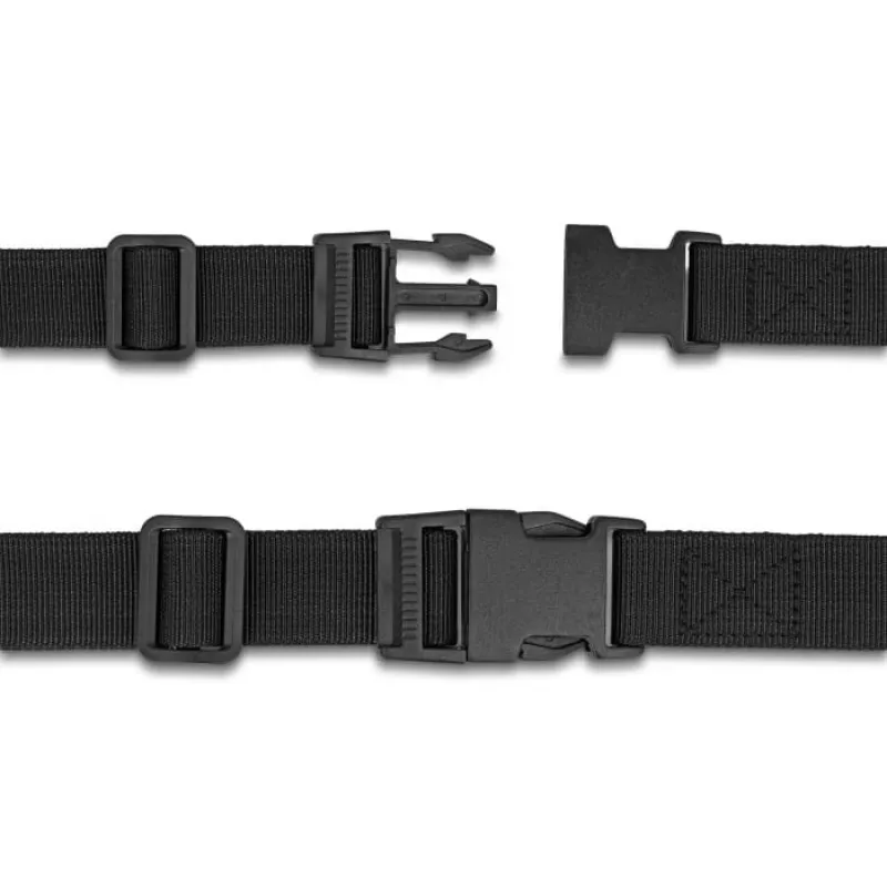 Correa ajustable para maleta DeLOCK 1,5 m negra 2 uds.