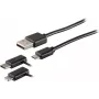 Cable USB S/CONN 14-15035 USB 2.0 2 m Negro