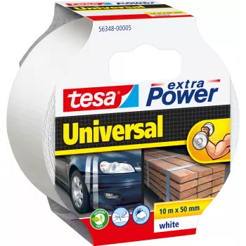 TESA extra Power Universal – Fijar – Manualidades – Rotulación – Reparación – Interior y exterior – Blanca (56348-5-3)