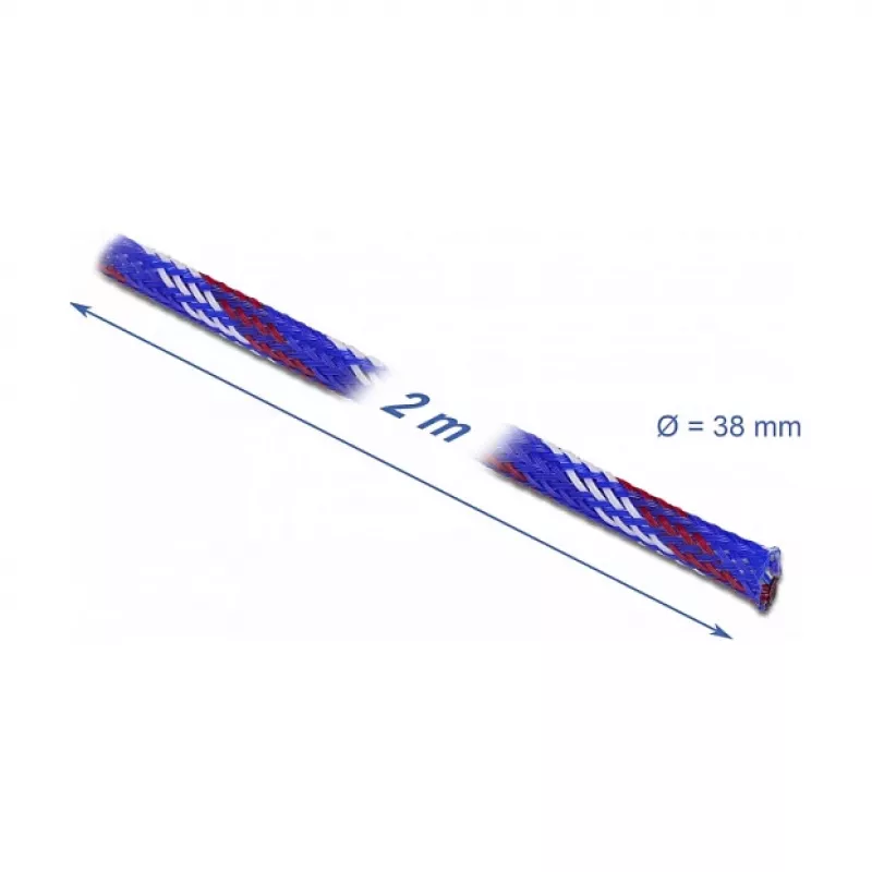Funda para cables DeLOCK 20756 azul rojo blanco