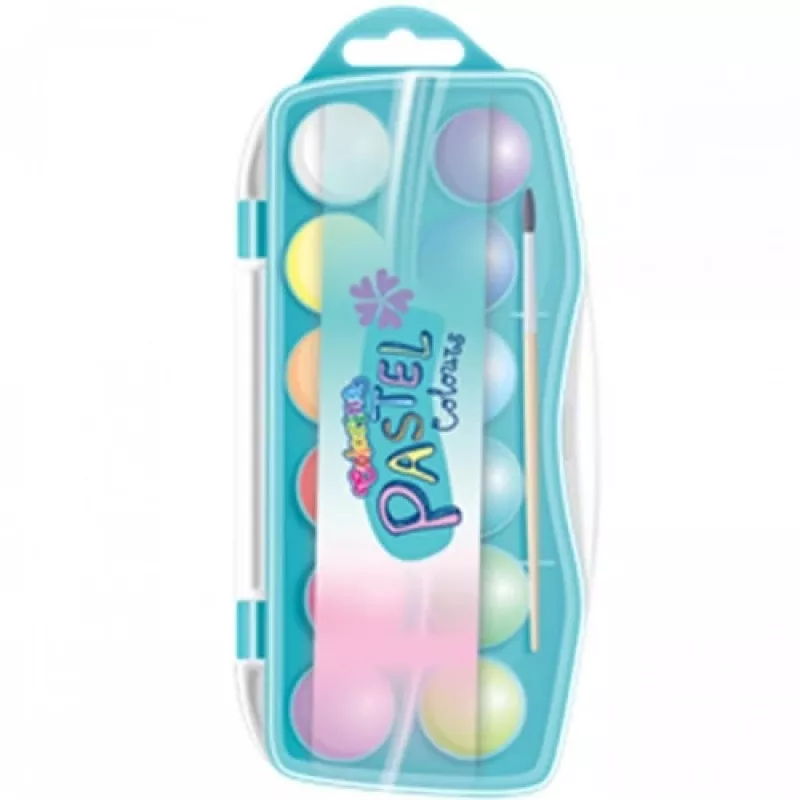 Set de acuarela colorino 85443PTR — 12 colores, paleta compacta, para colegio y hobby