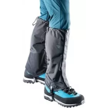 Polainas DEUTER 39320257000 negras, talla S — polainas de senderismo ligeras, cubierta protectora