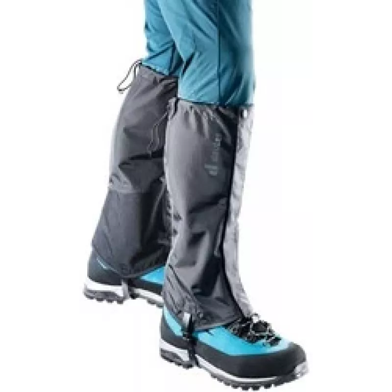 Polainas DEUTER 39320257000 negras, talla S — polainas de senderismo ligeras, cubierta protectora