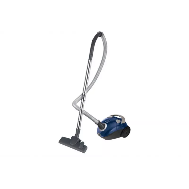 Aspirador de cilindro BLAUPUNKT VCB202 AGDBLVC053 — 700 W, bolsa de 2 L, tubo telescópico de metal, cable de 4,2 m, azul